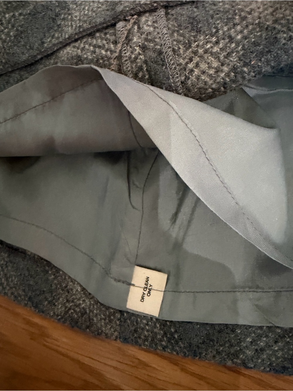 J.Crew Grey Plaid Wool Preppy A-Line Mini Skirt 8 - Picture 3 of 6